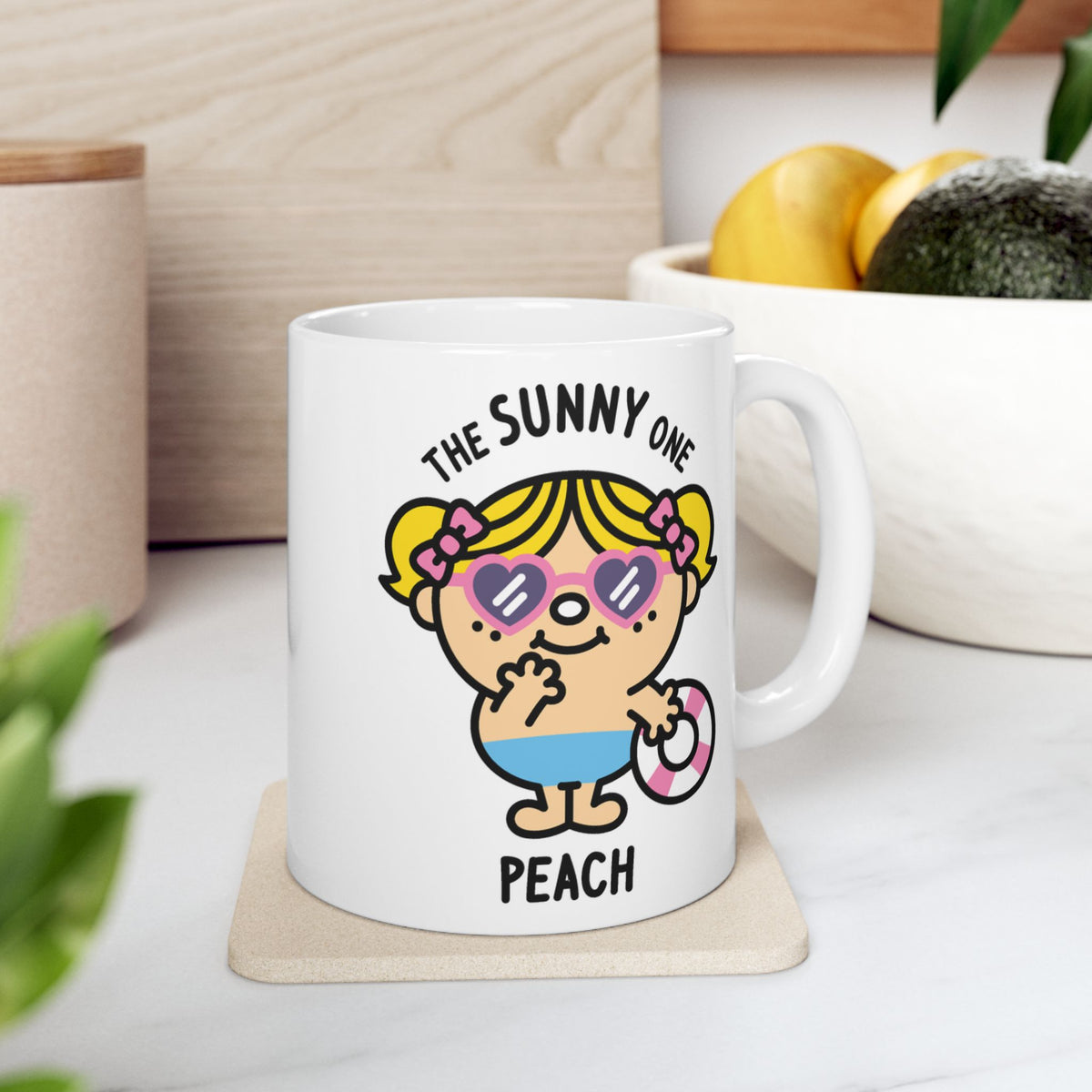 The Sunny One - Adorable Personalised Coffee Mug White In Kitchen