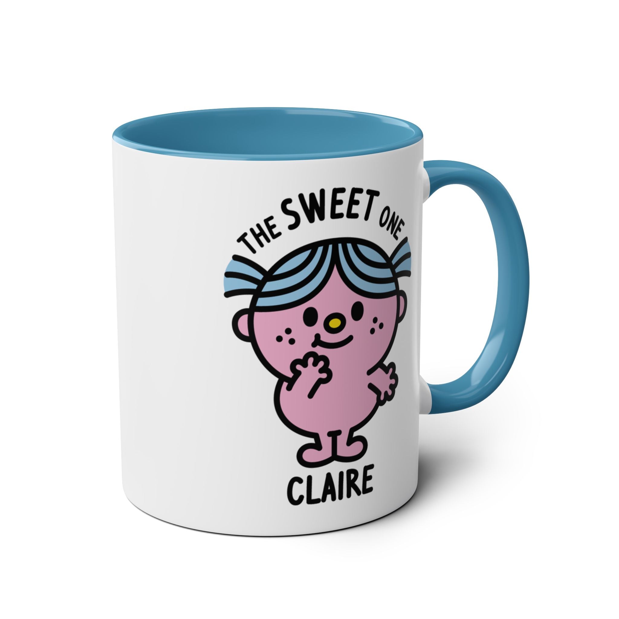 The Sweet One - 11oz Personalised Character Gift Mug Blue Accent