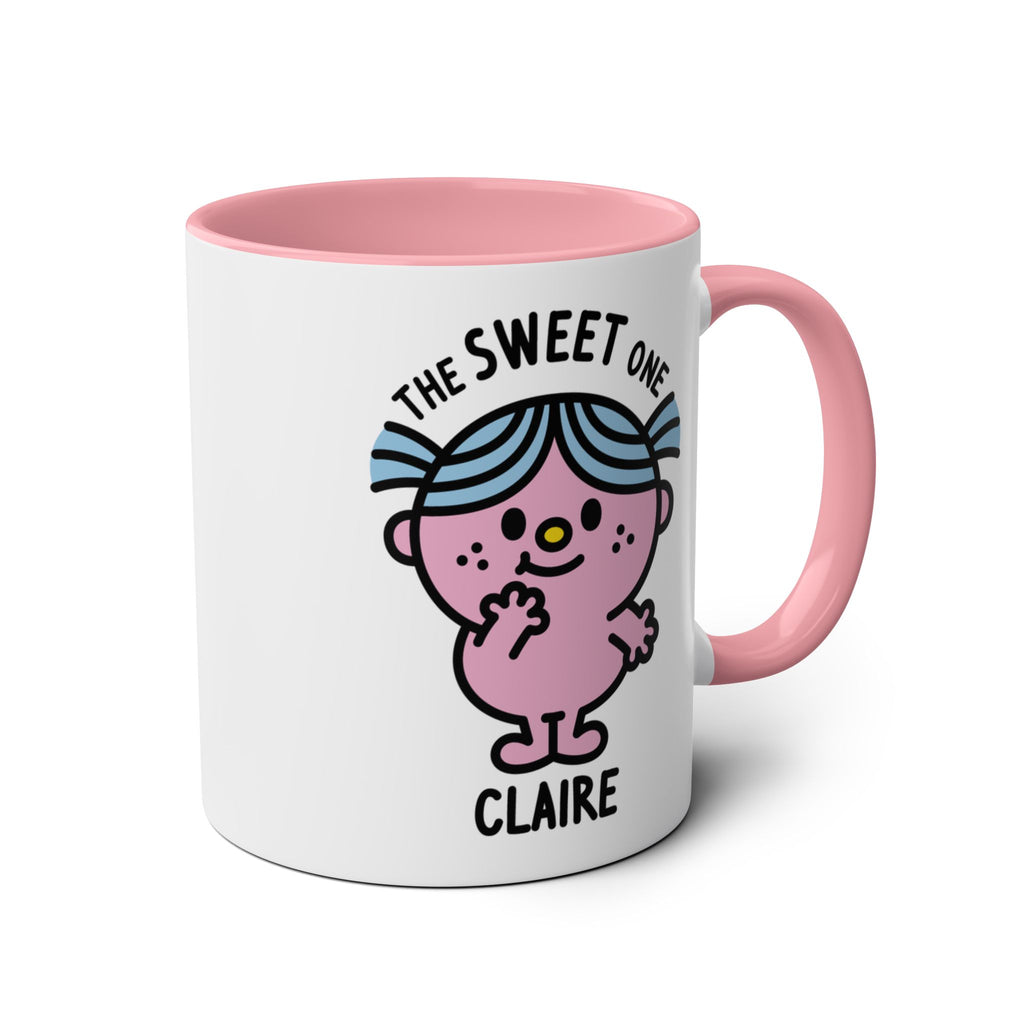 The Sweet One - 11oz Personalised Character Gift Mug Pink Accent