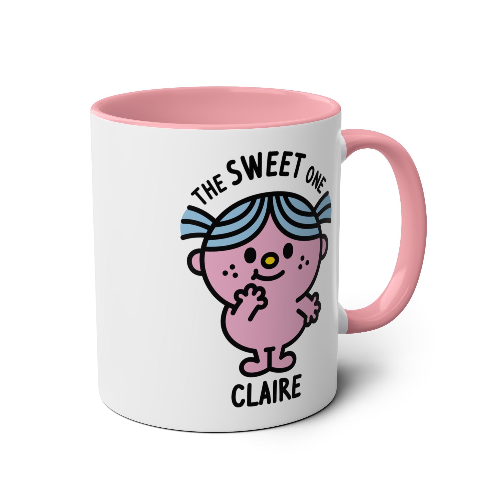 The Sweet One - 11oz Personalised Character Gift Mug Pink Accent