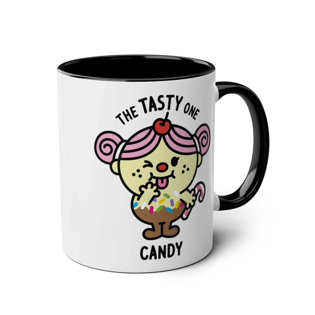The Tasty One - Adorable Personalised Coffee Mug Black Accent