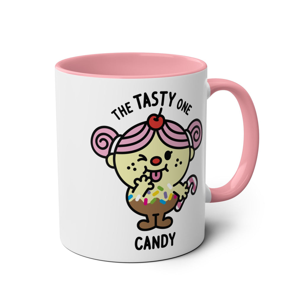 The Tasty One - Adorable Personalised Coffee Mug Pink Accent