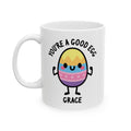 You're A Good Egg Custom Name Mug On White Background
