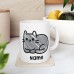 Bad Cat Art - Personalised Name Mug