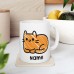 Loafing Cat Doodle - Personalised Name Mug