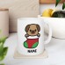 Cute Festive Pug - Custom Coffee Mug