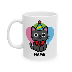 Party Hat Cat - Custom Coffee Mug