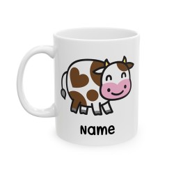 Silly Moo Cow - Personalised Name Mug
