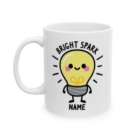 Cute Light Bulb - Custom Name Mug