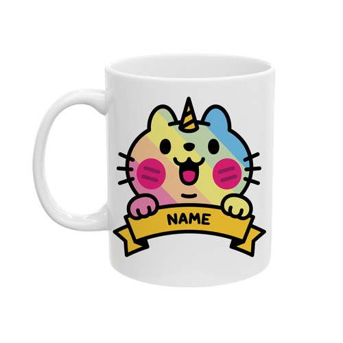 Kawaii Rainbow Unikitty - Custom Coffee Mug